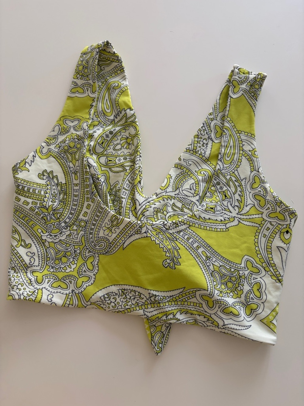 Free People Lime Paisley High-Waist Bikini Set - Picture 5 of 5